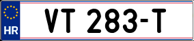 Trailer License Plate